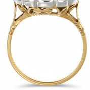 Anello - 18 carati Oro giallo, Argento - 2.04ct. tw. Zaffiro - Diamante