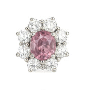 Orecchini - 18 carati Oro bianco - 1.72ct. tw. Zaffiro - Diamante