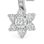 Orecchini - 18 carati Oro bianco - 0.72ct. tw. Diamante (Naturale)