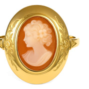 Anello - 18 carati Oro giallo, conchiglia