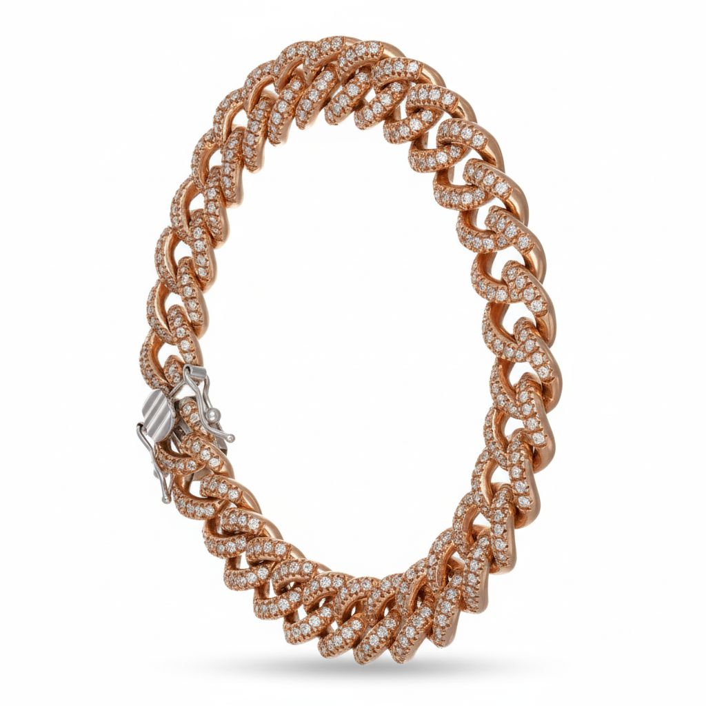 Bracciale - 18 carati Oro rosa - 4.00ct. tw. Diamante (Naturale)
