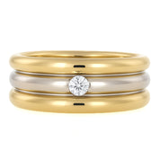 Anello - 18 carati Oro giallo - 0.10ct. tw. Diamante (Naturale)