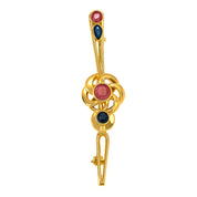 Spilla - 18 carati Oro giallo - 0.49ct. tw. Rubino - Zaffiro