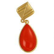 Orecchini - 18 carati Oro giallo - Corallo