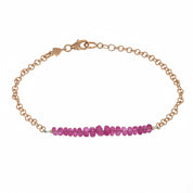 Bracciale - 18 carati Oro rosa - 1.51ct. tw. Rubino