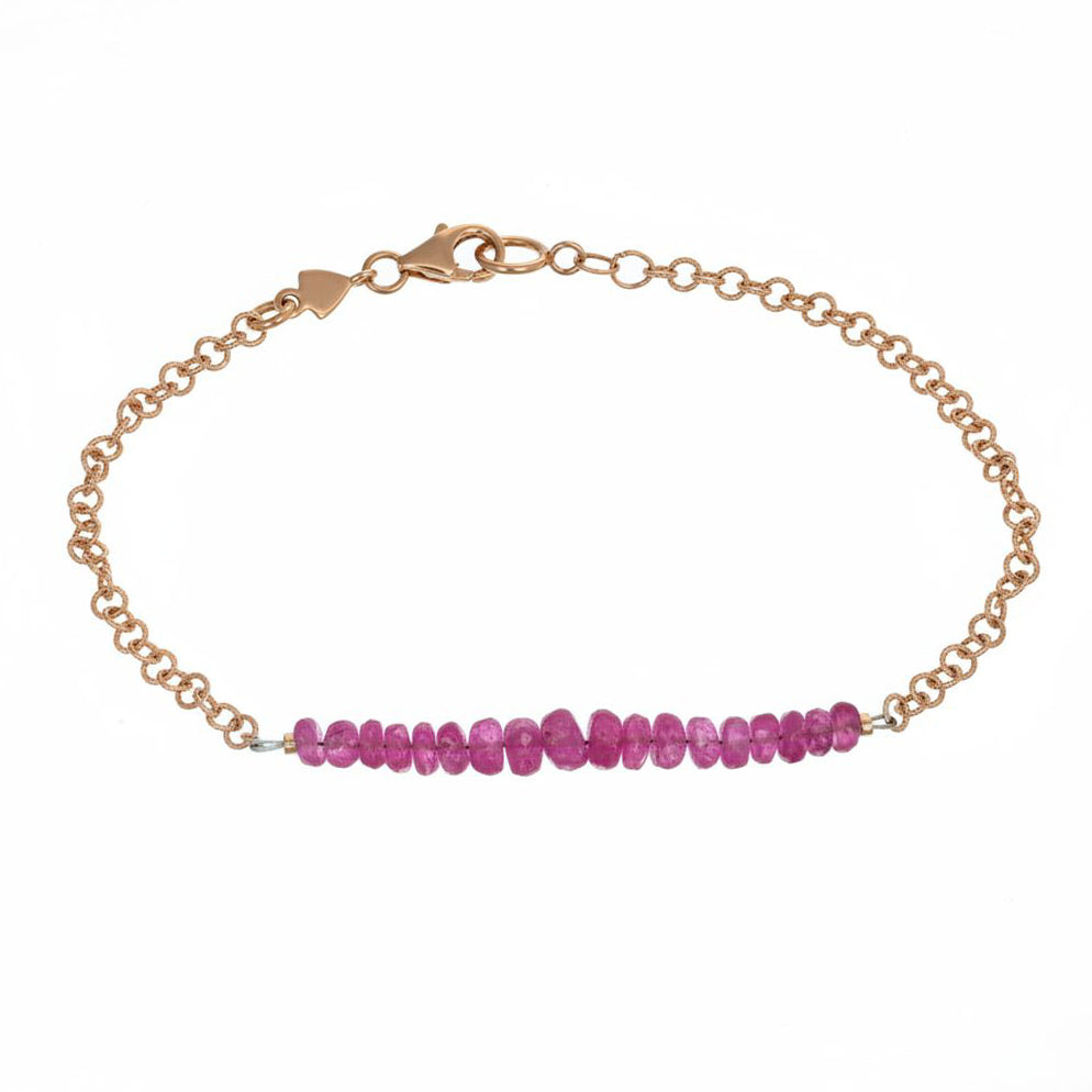 Bracciale - 18 carati Oro rosa - 1.51ct. tw. Rubino