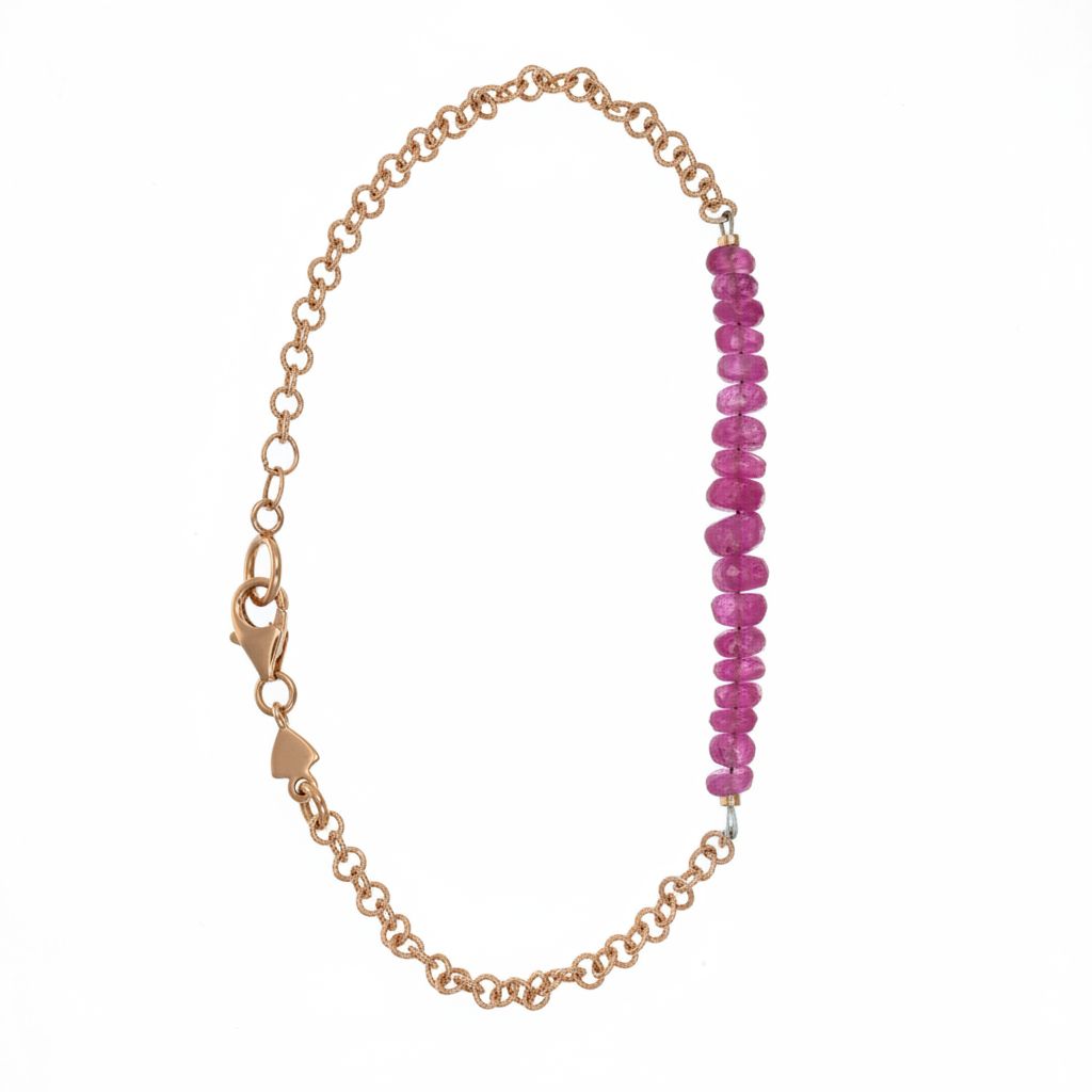 Bracciale - 18 carati Oro rosa - 1.51ct. tw. Rubino