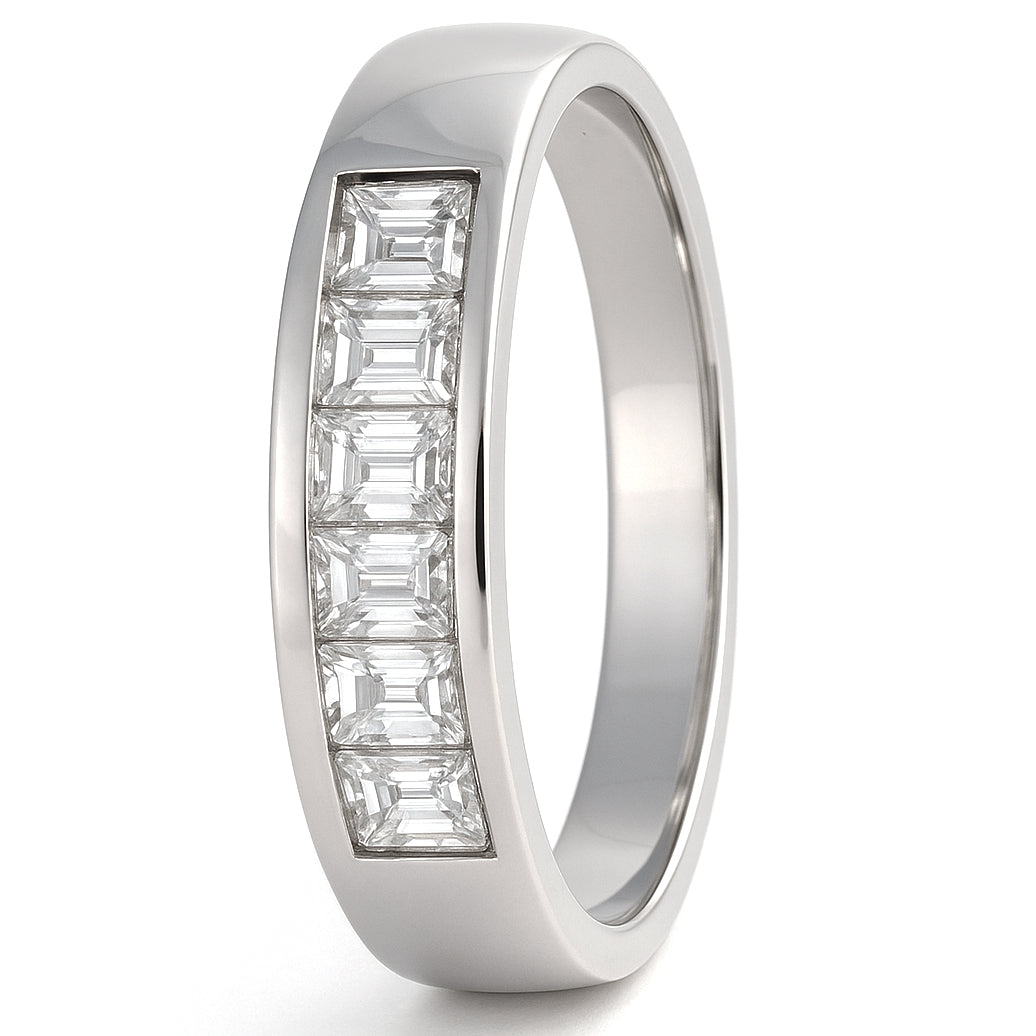 Anello - 18 carati Oro bianco - 0.24ct. tw. Diamante (Naturale)