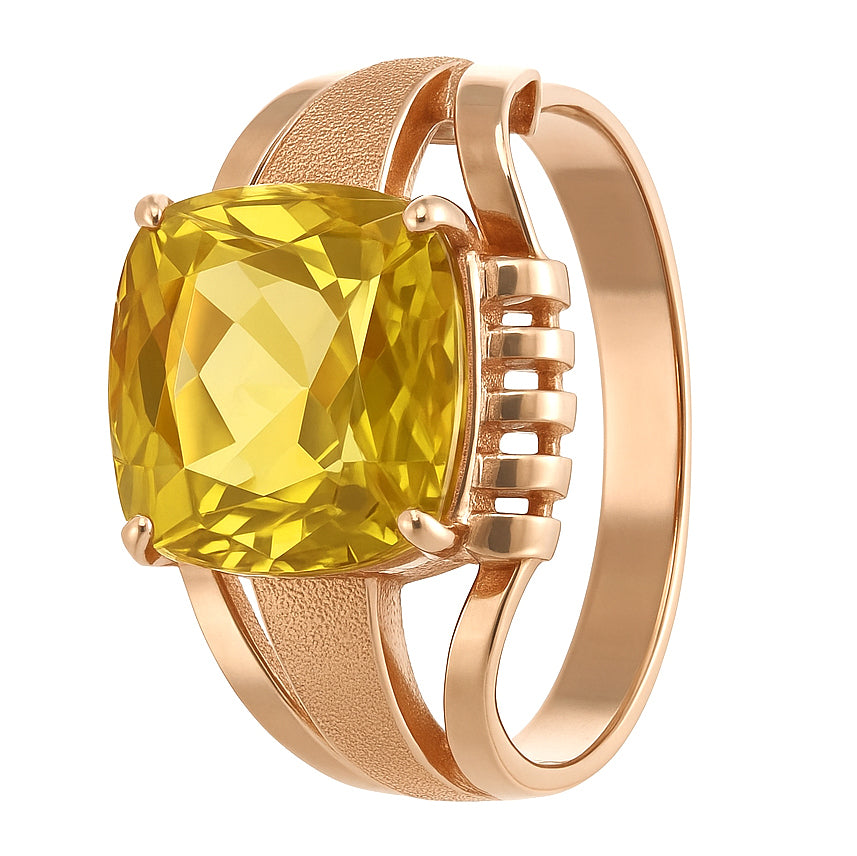 Anello - 18 carati Oro rosa - 3.00ct. tw. Topazio