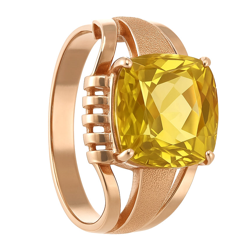 Anello - 18 carati Oro rosa - 3.00ct. tw. Topazio