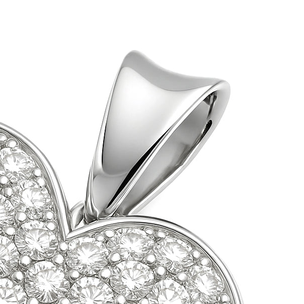 Ciondolo - 18 carati Oro bianco - 1.62ct. tw. Diamante (Naturale)