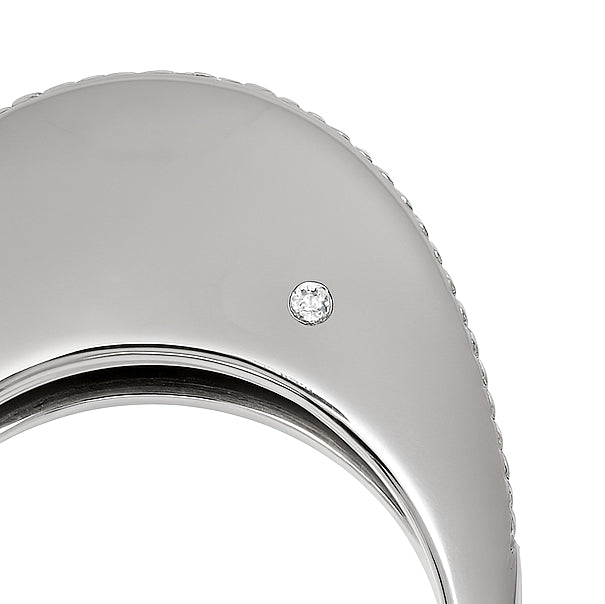 Anello - 18 carati Oro bianco - 0.24ct. tw. Diamante (Naturale)