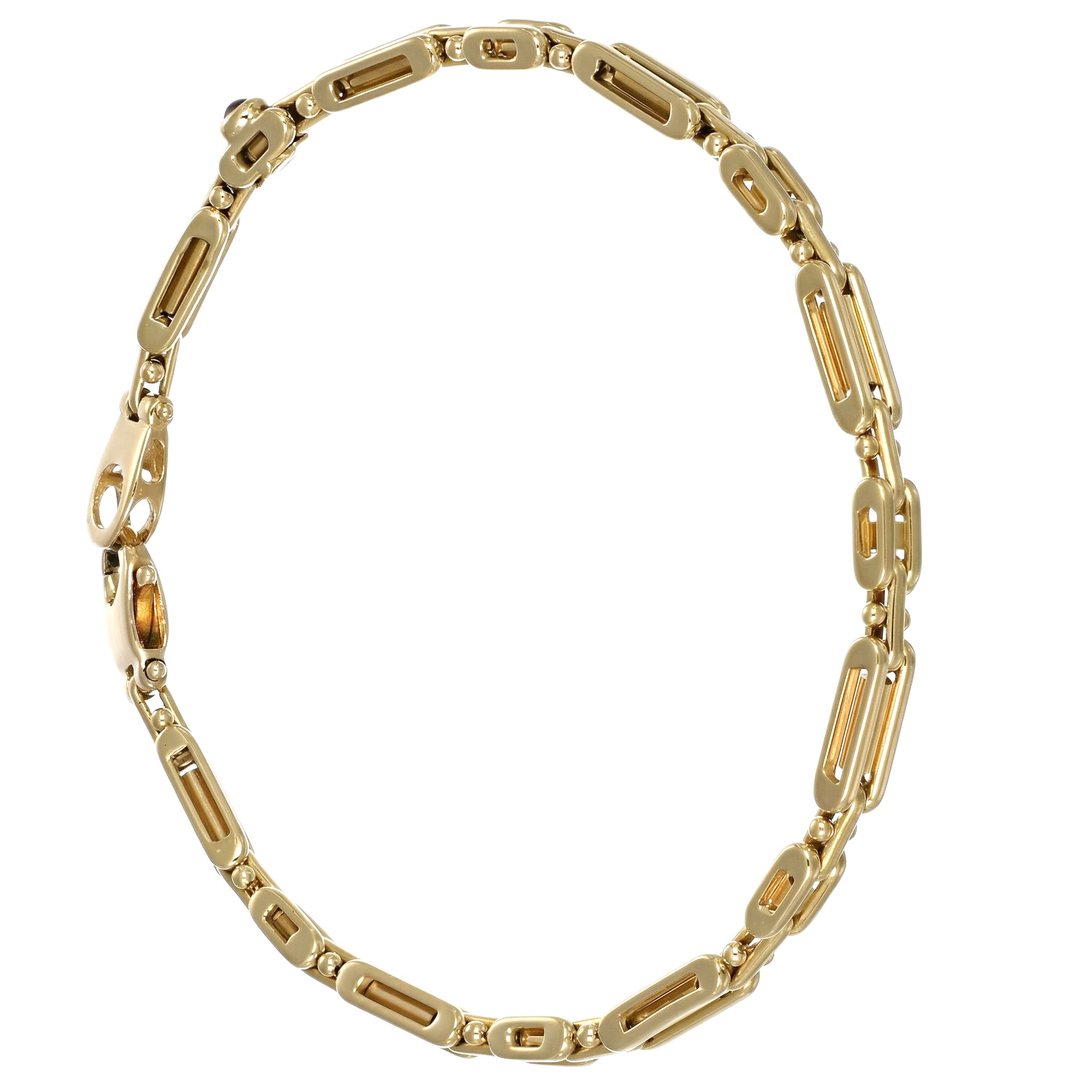 Bracciale in Oro Giallo 18 carati con n 1 Zaffiro da 0.06 Ct