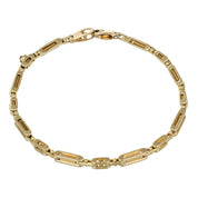 Bracciale in Oro Giallo 18 carati con n 1 Zaffiro da 0.06 Ct