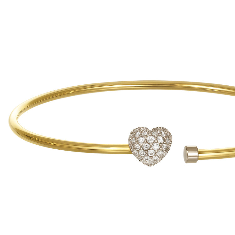 Bracciale - 18 carati Oro bianco, Oro giallo - 0.095ct. tw. Diamante (Naturale)