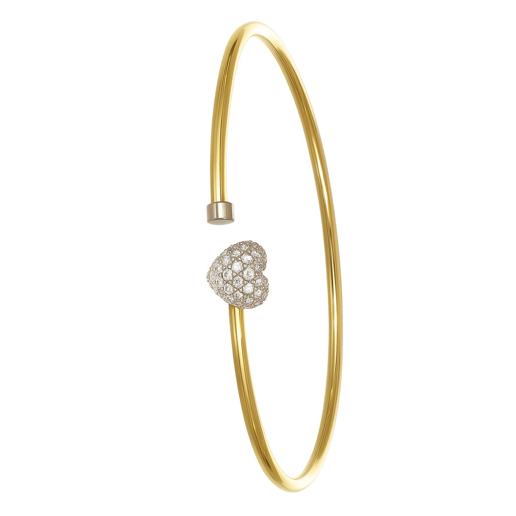 Bracciale - 18 carati Oro bianco, Oro giallo - 0.095ct. tw. Diamante (Naturale)