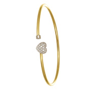 Bracciale - 18 carati Oro bianco, Oro giallo - 0.095ct. tw. Diamante (Naturale)