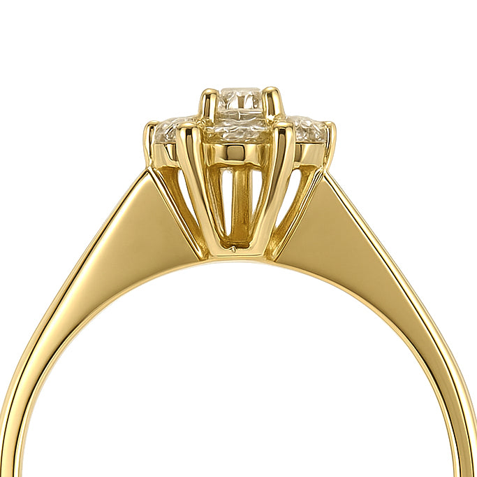 Anello - 18 carati Oro giallo - 0.47ct. tw. Diamante (Naturale)