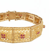 Bracciale - 18 carati Oro giallo - 0.98ct. tw. Rubino