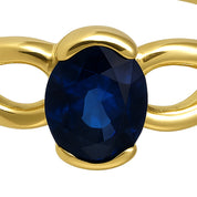 Anello - 18 carati Oro giallo - 0.40ct. tw. Zaffiro