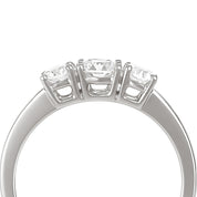 Anello - 18 carati Oro bianco - 0.54ct. tw. Diamante (Naturale)