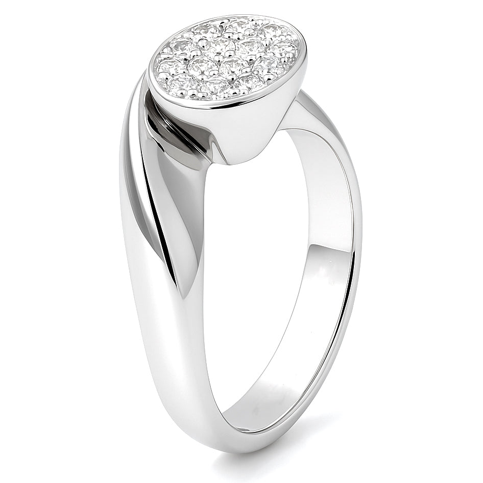 Anello - 18 carati Oro bianco - 0.29ct. tw. Diamante (Naturale)