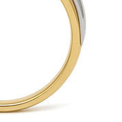 Anello - 18 carati Oro giallo, Oro bianco - 1.25ct. tw. Acquamarina