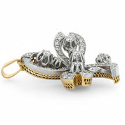 Ciondolo Argento, Oro giallo