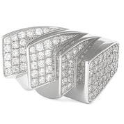 Anello - 18 carati Oro bianco - 0.84ct. tw. Diamante (Naturale)