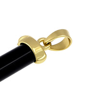 Ciondolo - 18 carati Oro giallo - 1.55ct. tw. Onice