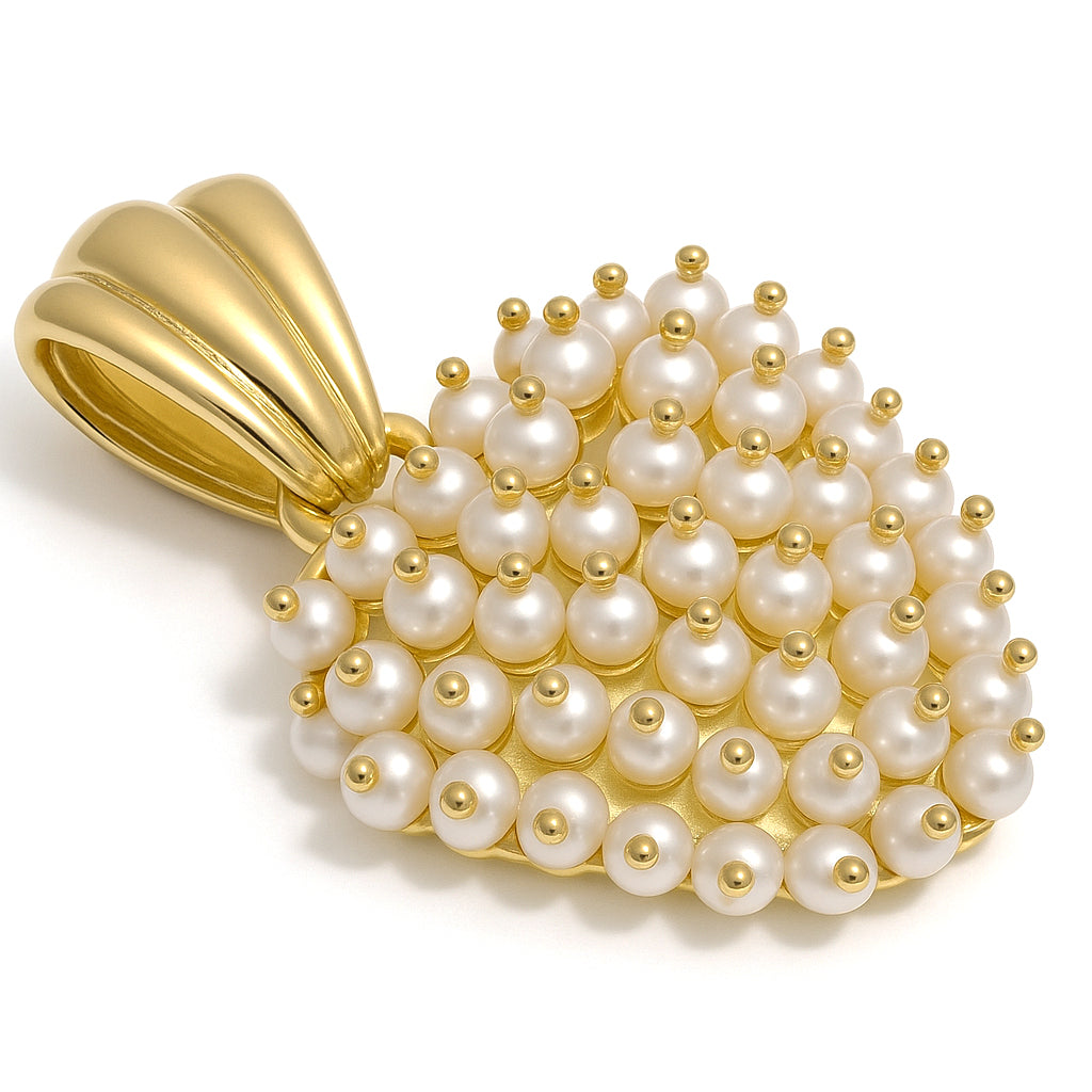 Ciondolo - 18 carati Oro giallo - Perla