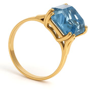 Anello - 18 carati Oro giallo - 9.70ct. tw. Topazio