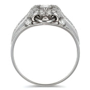 Anello - 18 carati Oro bianco - 0.20ct. tw. Diamante (Naturale)