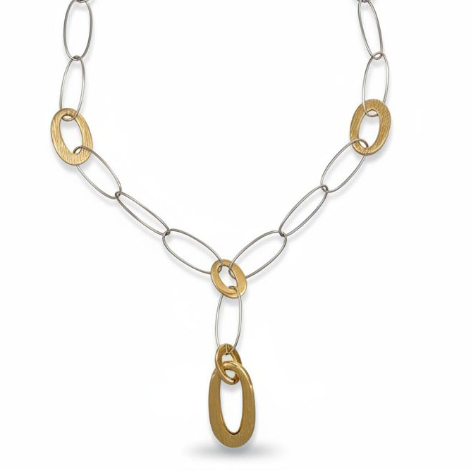 Collana - 18 carati Oro bianco, Oro giallo