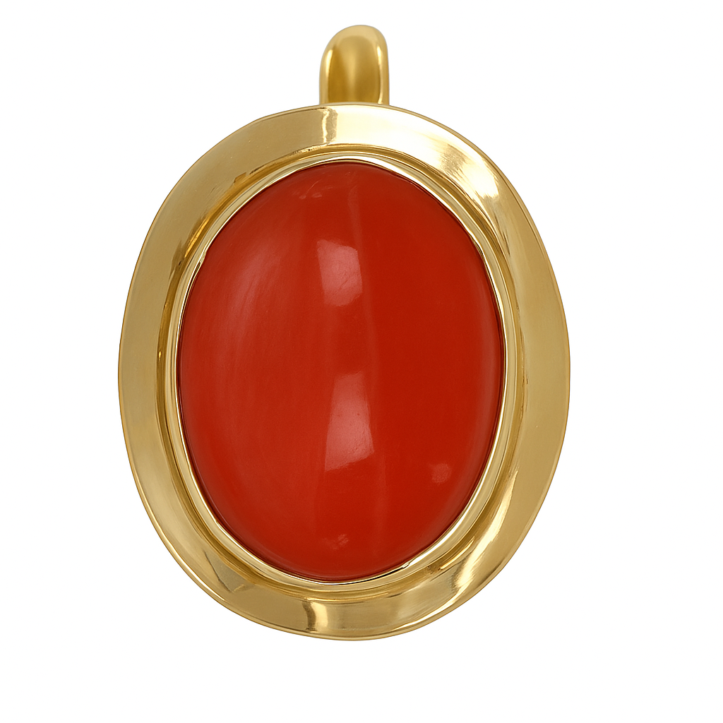 Orecchini - 18 carati Oro giallo - Corallo