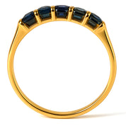 Anello - 18 carati Oro giallo - 0.60ct. tw. Zaffiro