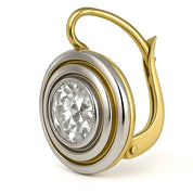 Orecchini - 18 carati Oro giallo, Argento - 1.20ct. tw. Diamante (Naturale)