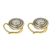 Orecchini - 18 carati Oro giallo, Argento - 1.20ct. tw. Diamante (Naturale)