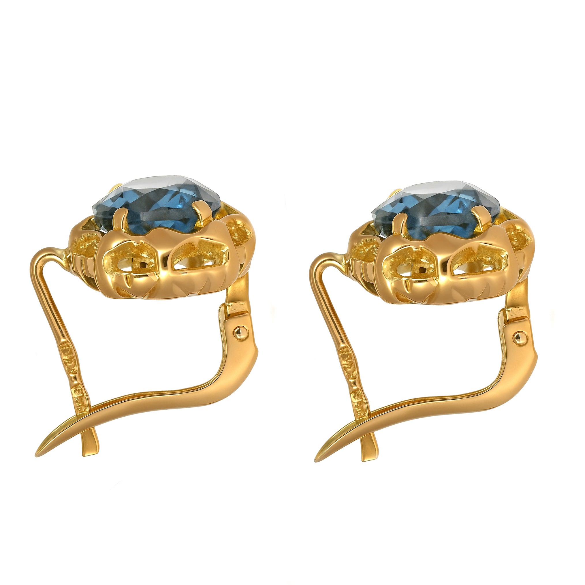 Orecchini - 18 carati Oro giallo - 4.00ct. tw. Topazio