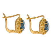 Orecchini - 18 carati Oro giallo - 4.00ct. tw. Topazio