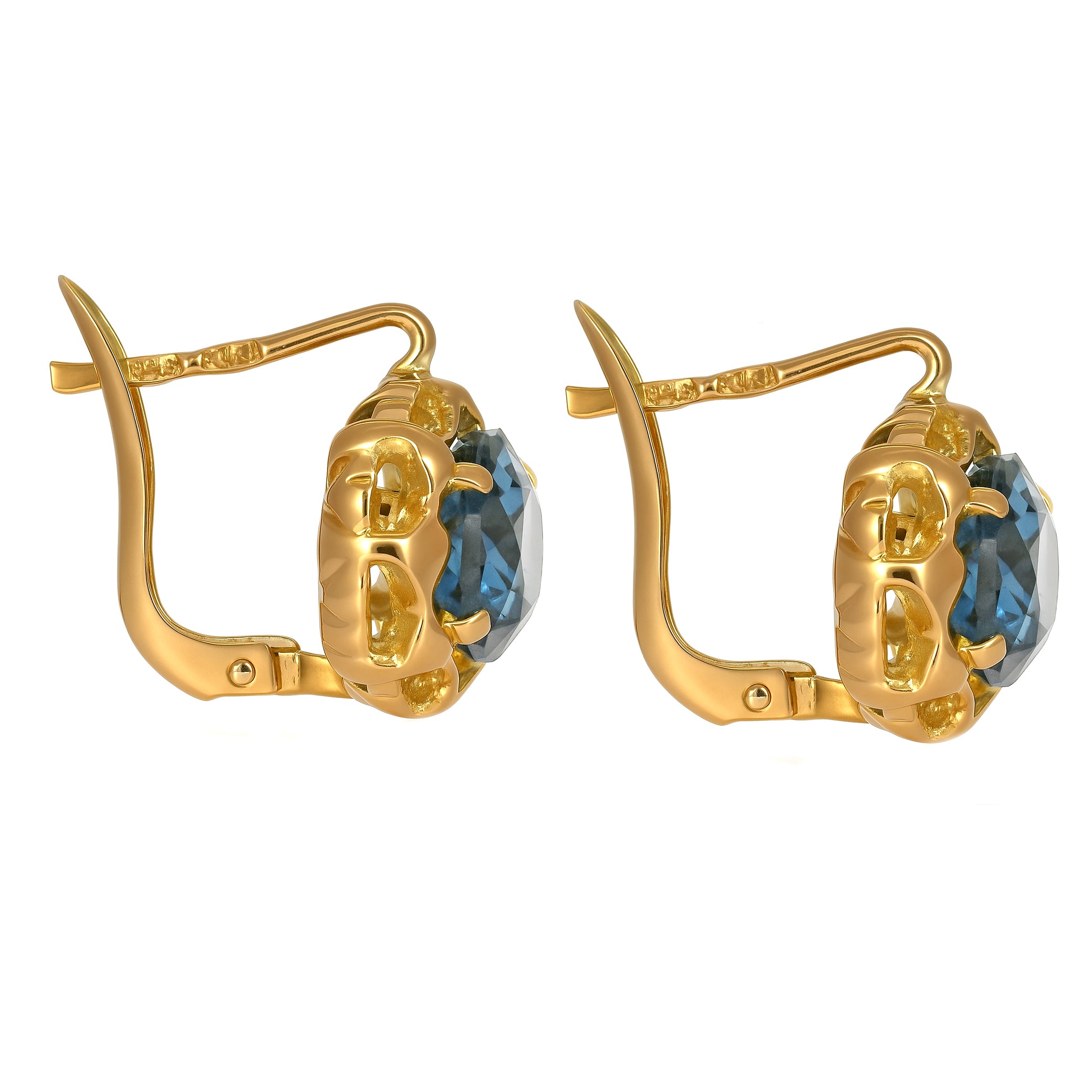Orecchini - 18 carati Oro giallo - 4.00ct. tw. Topazio
