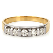 Anello - 18 carati Oro bianco - 0.70ct. tw. Diamante (Naturale)