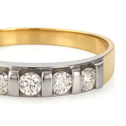 Anello - 18 carati Oro bianco - 0.70ct. tw. Diamante (Naturale)