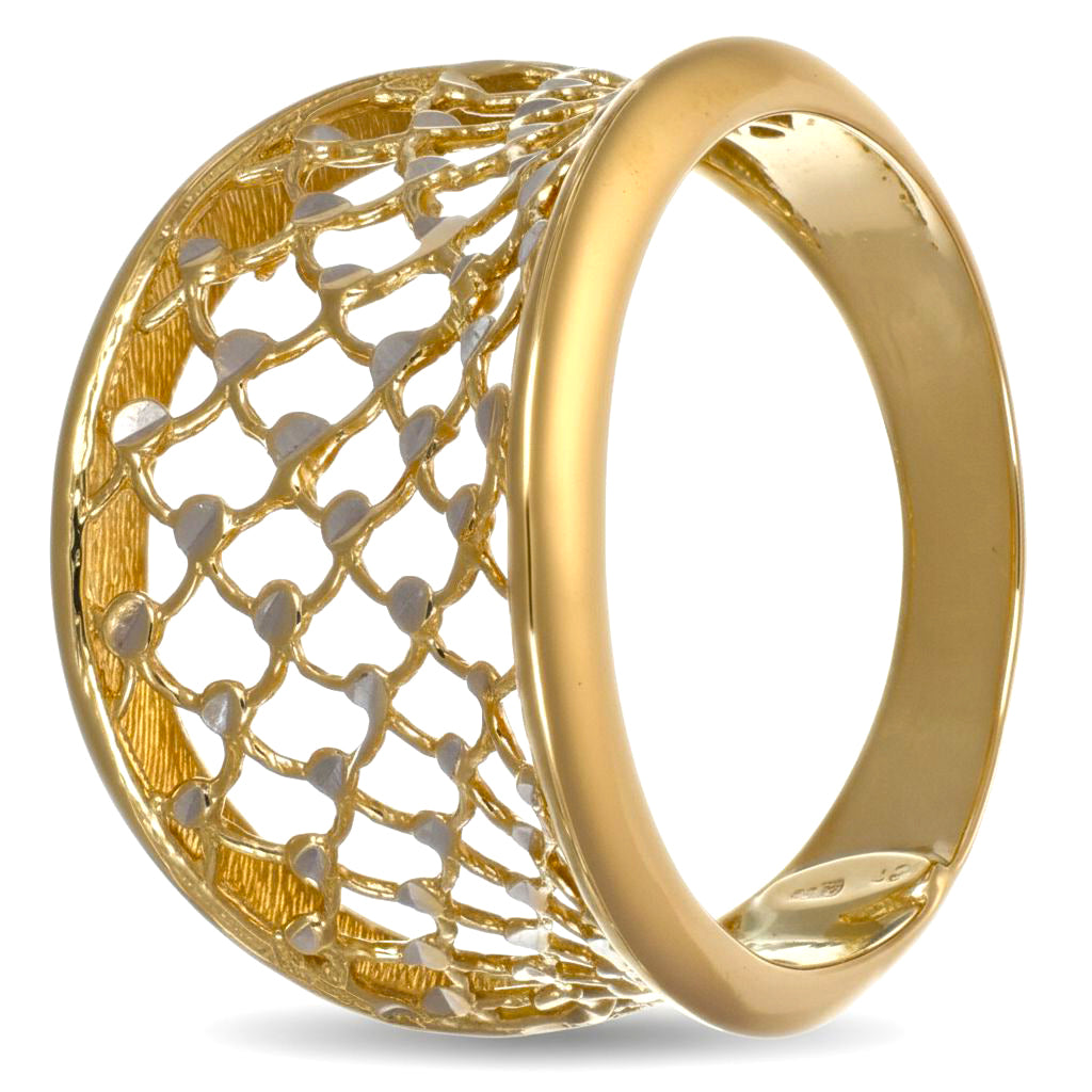 Anello - 18 carati Oro bianco, Oro giallo