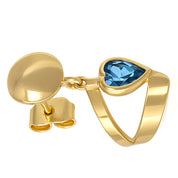 Orecchini - 18 carati Oro giallo - 0.72ct. tw. Topazio