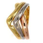 Anello - 18 carati Oro giallo, Oro rosa, Oro bianco