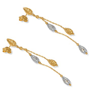 Orecchini - 18 carati Oro giallo, Oro bianco