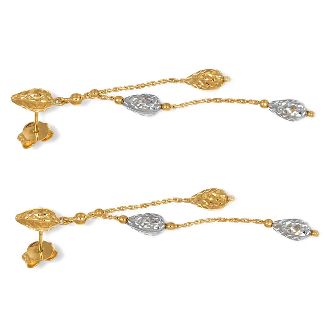 Orecchini - 18 carati Oro giallo, Oro bianco