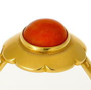 Anello - 18 carati Oro giallo Corallo