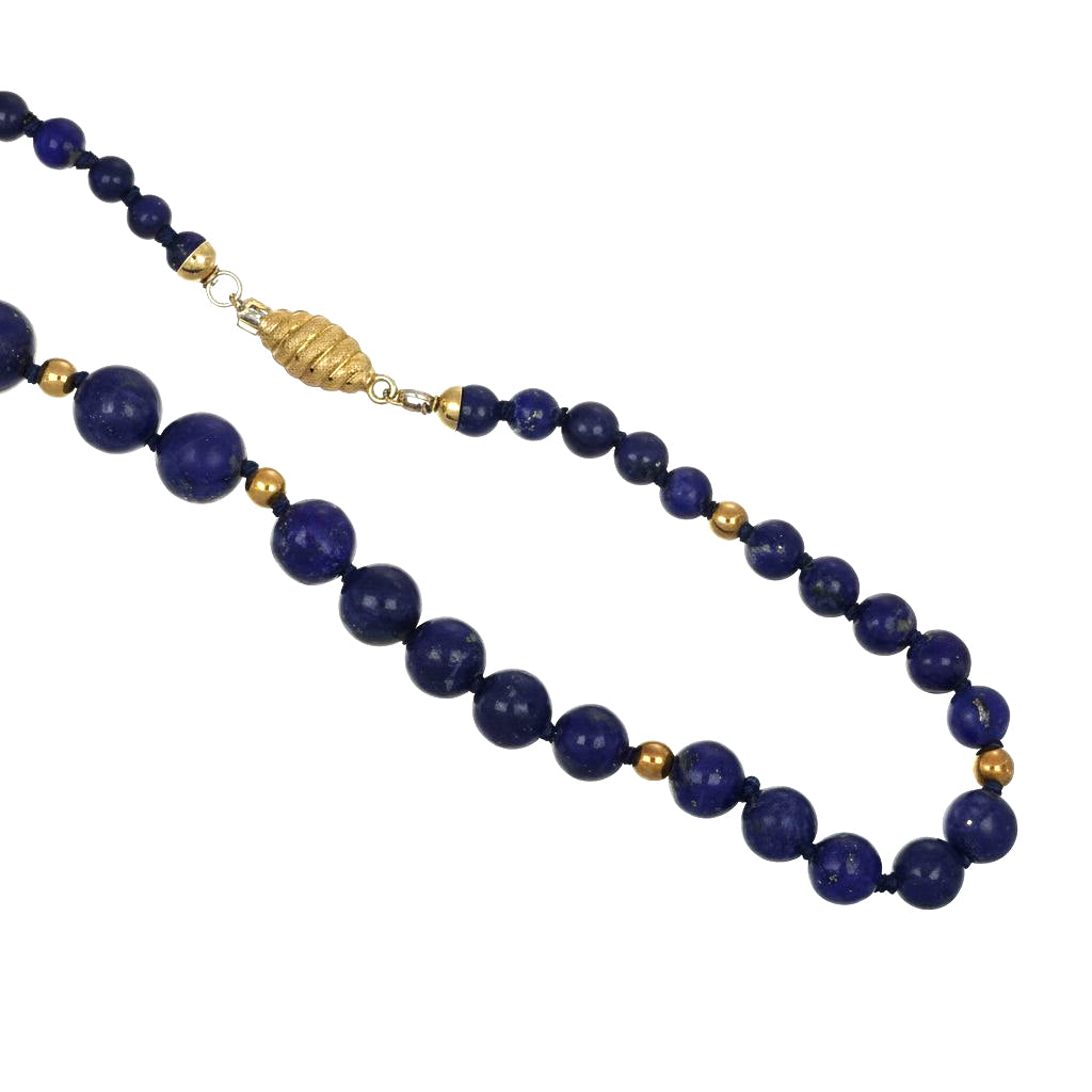 Collana - 18 carati Oro giallo Lapislazzuli